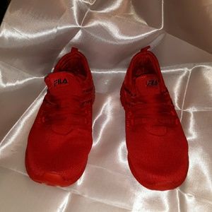 Fila kids sneakers red